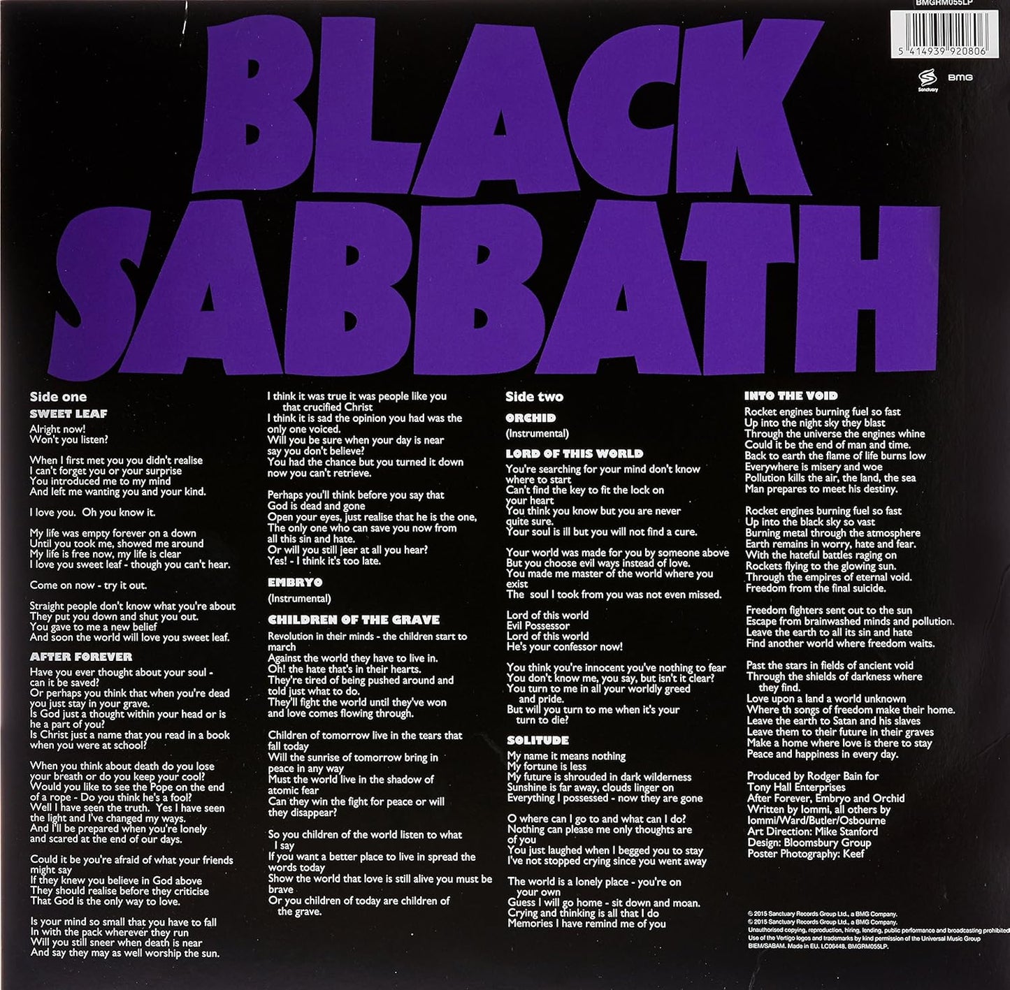 Black Sabbath - Master of Reality