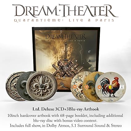 Dream Theater - Quarantième: Live À Paris (edición limitada deluxe 3CD + 3 Blu-ray artbook)