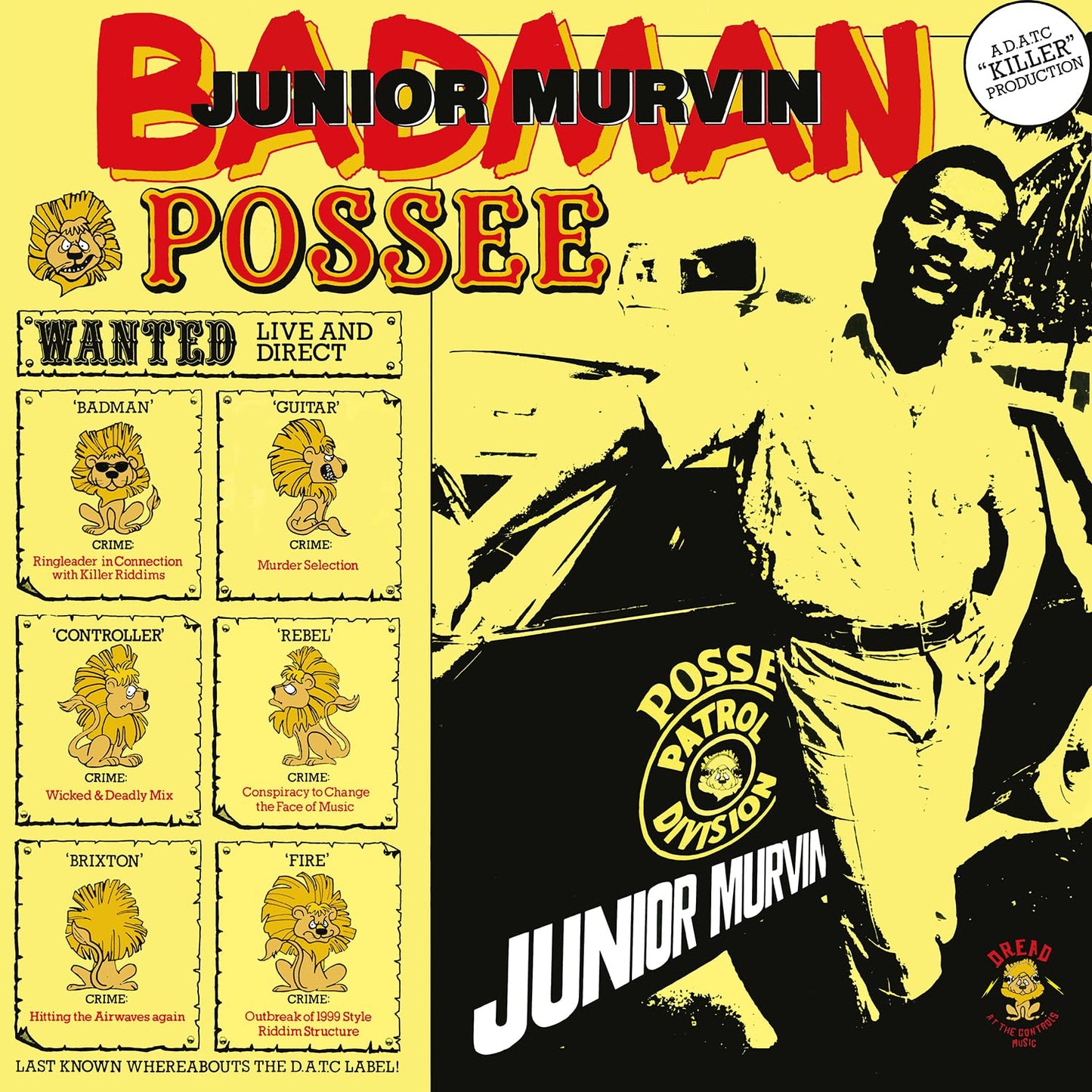 Junior Murvin - Bad Man Possee (edición limitada 750 copias, LP de color)