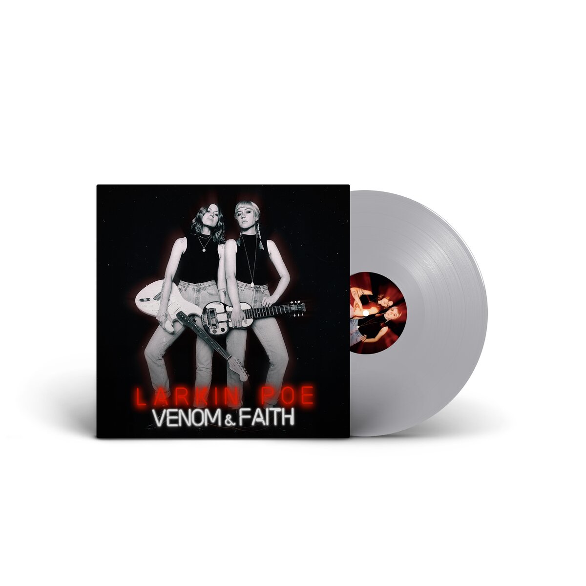 Vinilo Larkin Poe Venom & Faith LP color gris Supersonic Discos Santander