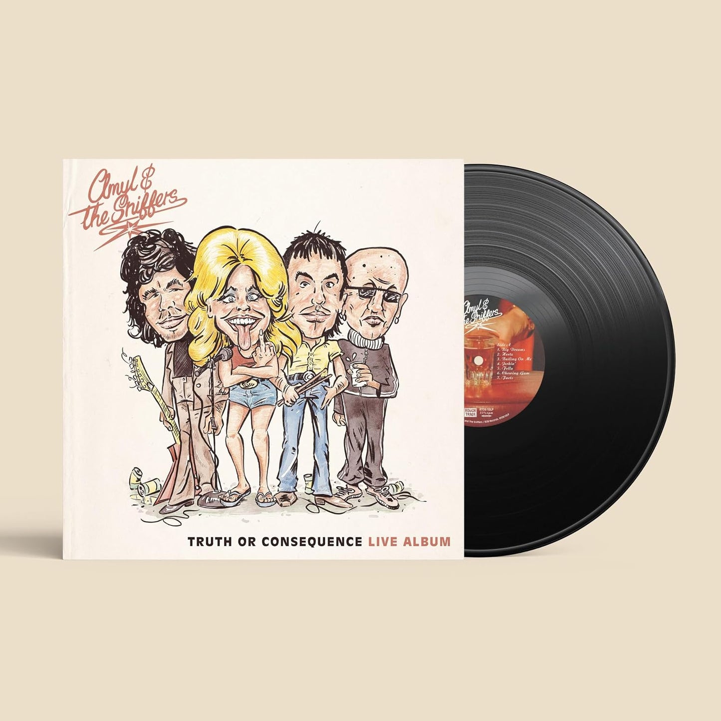 Vinilo Amyl And The Sniffers Truth Or Consequence Live Album LP Supersonic Discos Santander
