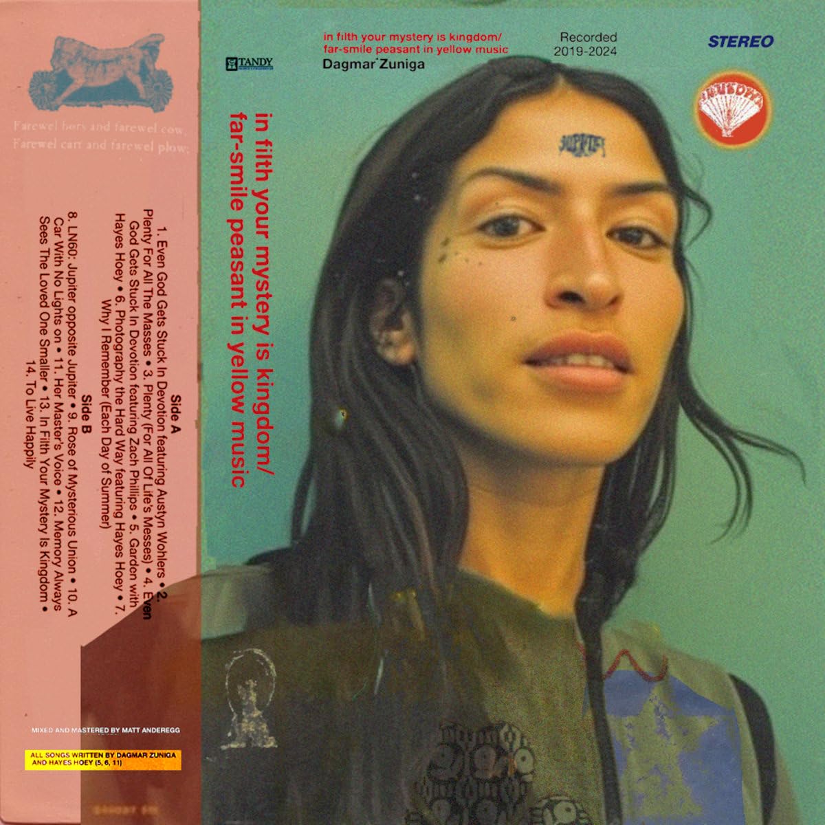 Vinilo Dagmar Zuniga In Filth Your Mystery Is Kingdom/Far-Smile Peasant In Yellow Music LP Supersonic Discos Santander