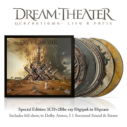 Dream Theater - Quarantième: Live À Paris (Edición especial digipak, slipcase 3CD + 2 Blu-ray)