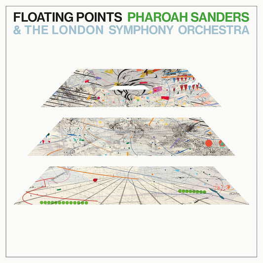 Vinilo Floating Points & Pharoah Sanders Promises LP color azul verde Supersonic Discos Santander