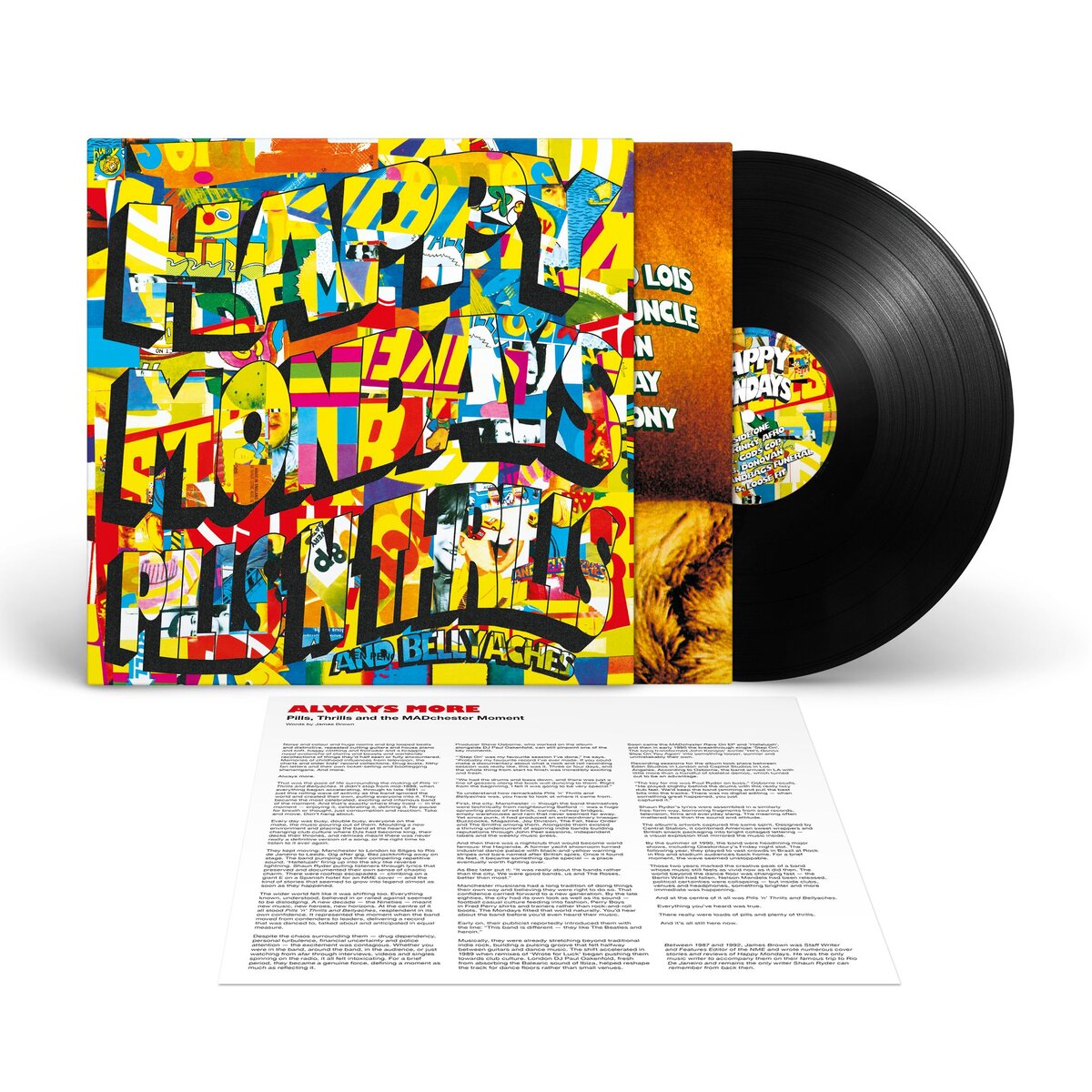 Vinilo Happy Mondays Pills 'n' Thrills And Bellyaches edición 2026 LP Supersonic Discos Santander