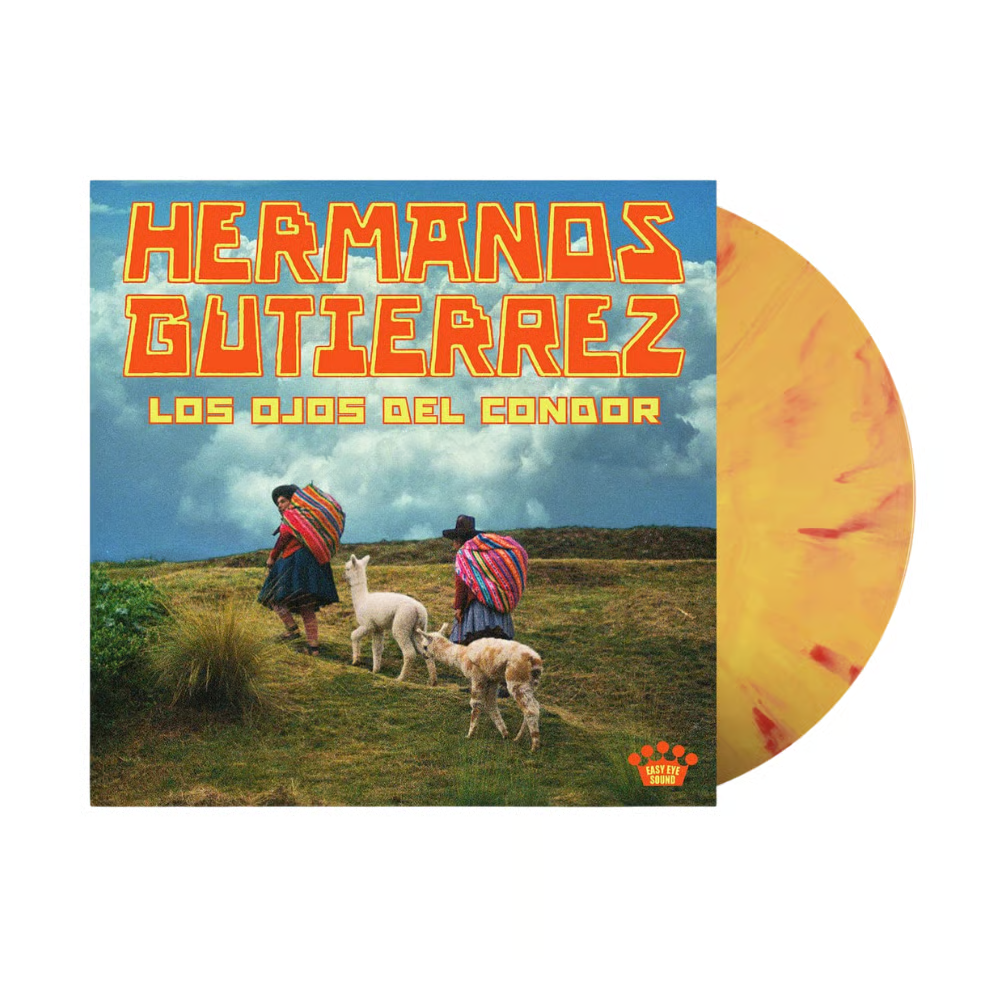 Vinilo Hermanos Gutiérrez Los Ojos Del Cóndor LP edición limitada indies amarillo y rojo marmolado Supersonic Discos Santander