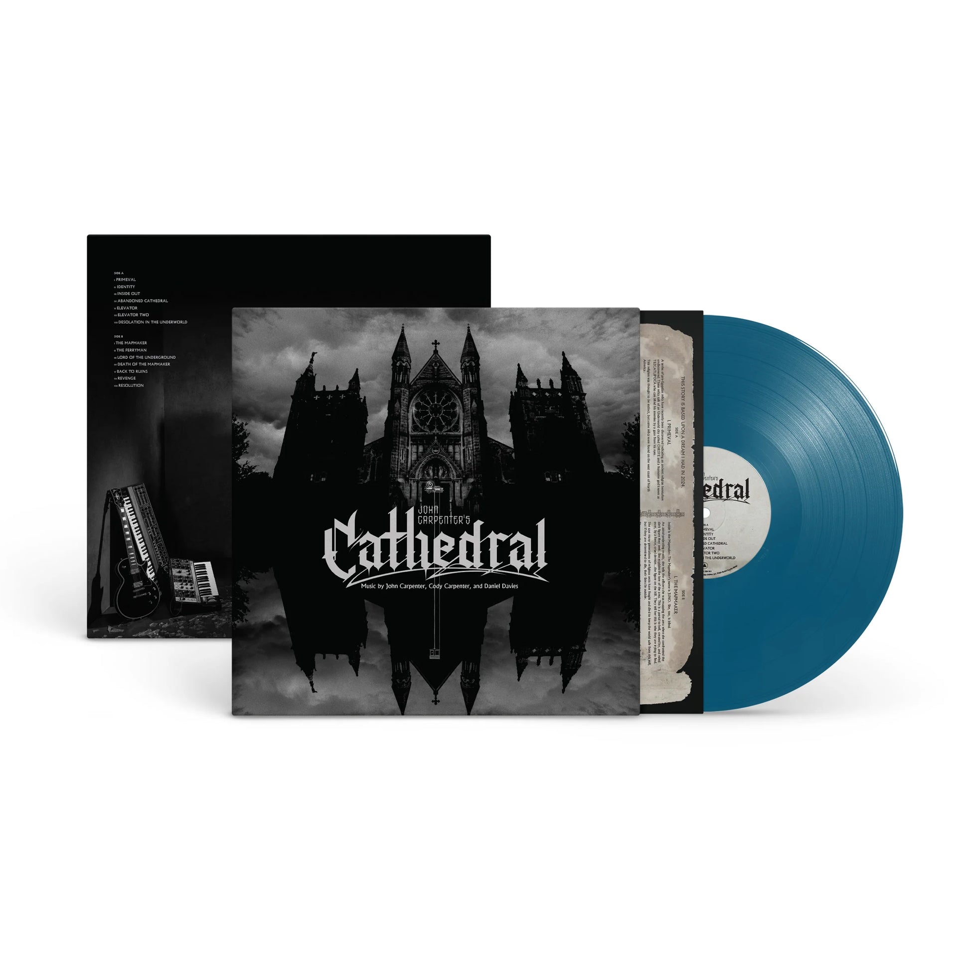 Vinilo John Carpenter Cathedral LP indies deep blue Discos Supersonic Santander