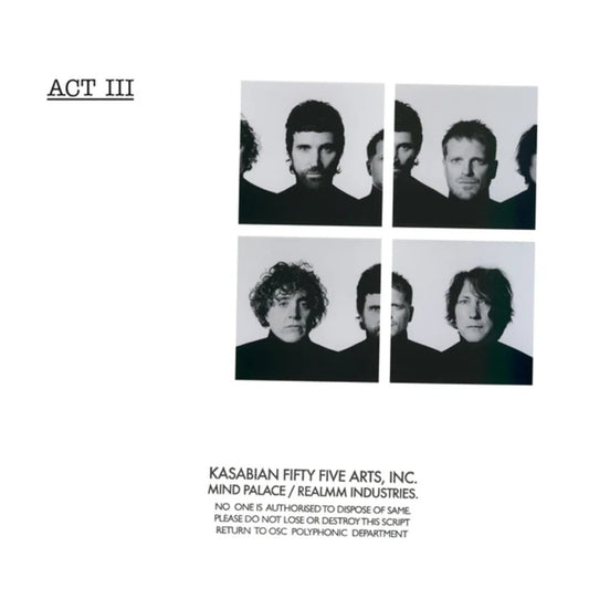 Vinilo Kasabian Act III LP blanco Supersonic Discos Santander