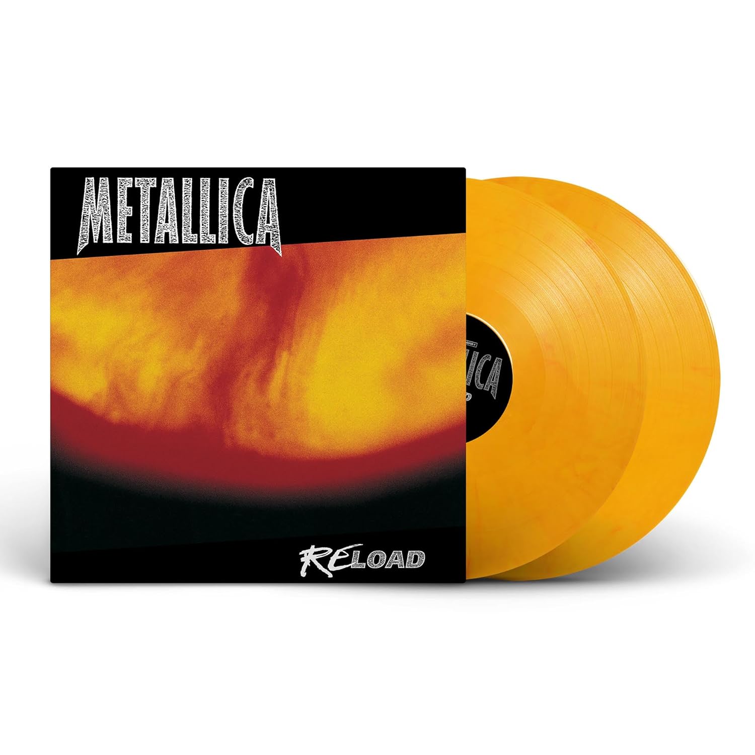 Vinilo Metallica Reload 2LP de color amarillo Supersonic Discos Santander