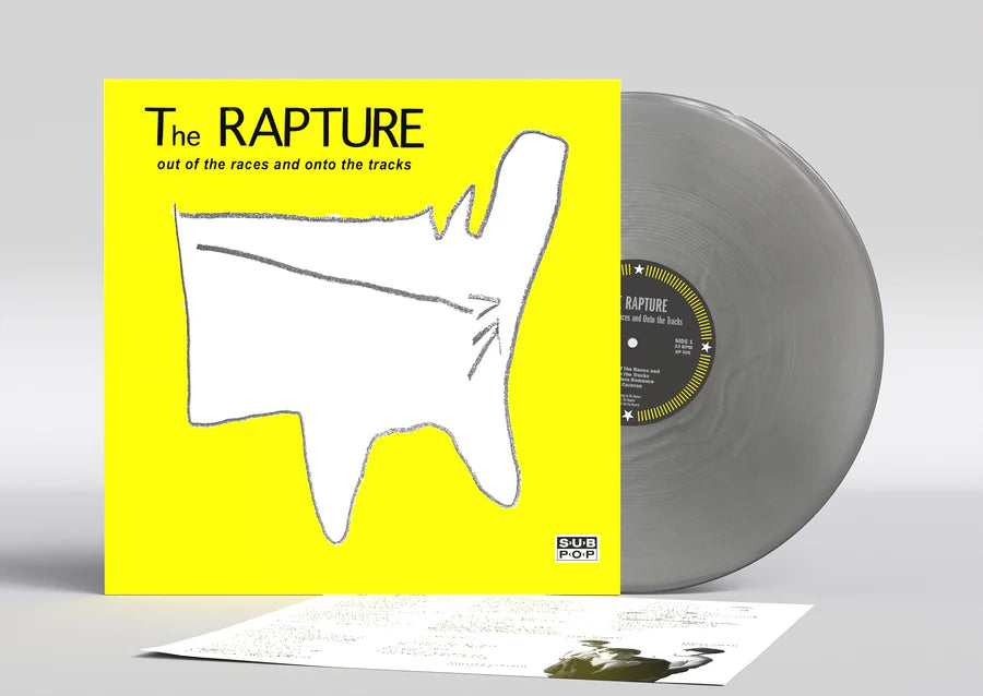 Vinilo The Rapture Out Of The Races And Onto The Tracks 25 aniversario LP de color Supersonic Discos Santander